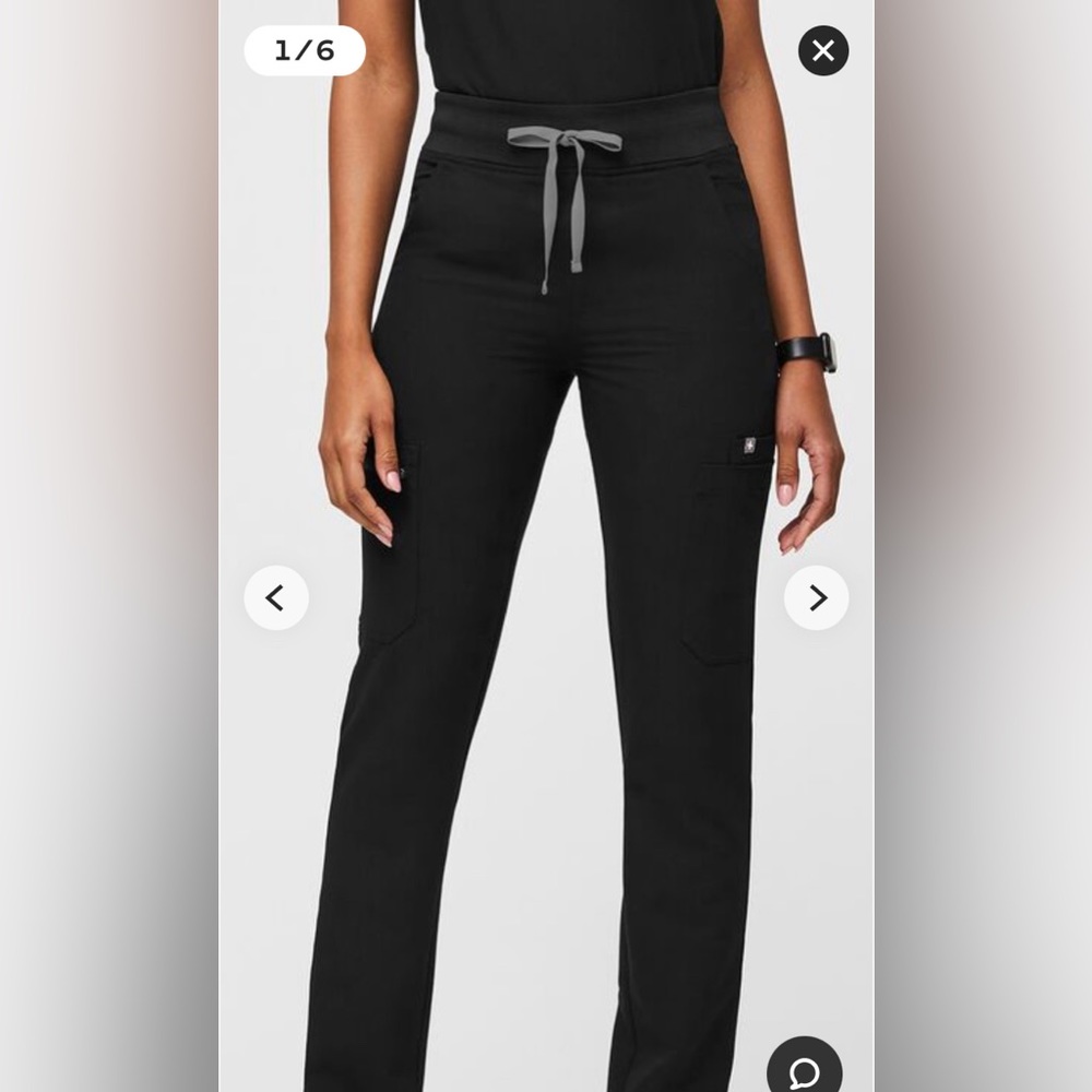 High waisted Yola Skinny Scrub Pants
